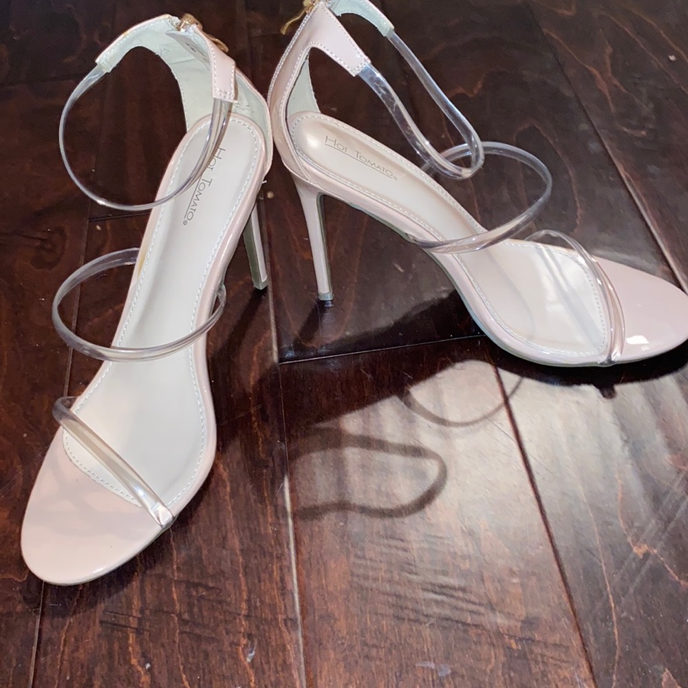 Beige Pink Heels 11W